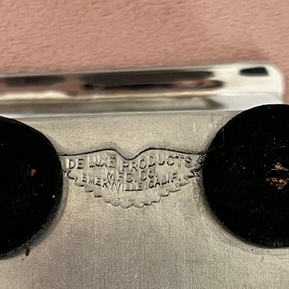 Vintage MCM Shot Glasses With Stainless Steel Carrier - Picture 5 of 5